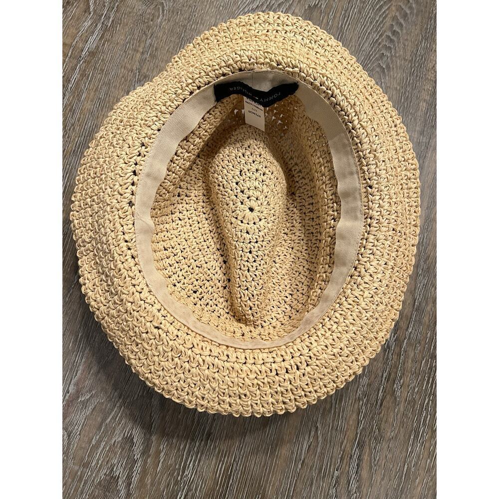 Vintage Tommy Hilfiger Straw Fedora Hat - Picture 8 of 8